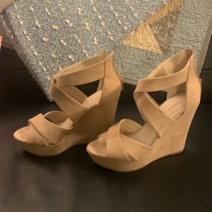Chinese Laundry wedge heels. Size 7.5